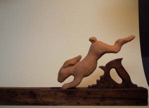 "fuga" - terracotta e legno